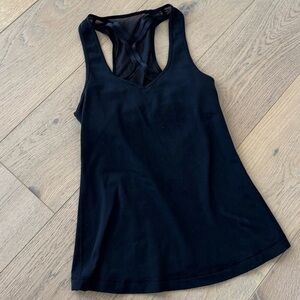 Lululemon Athletic Workout Black Tank Size 4